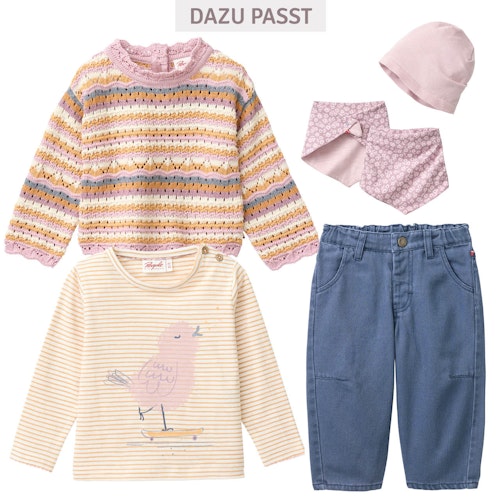 Lässige Twill Cargohose dunkelblau