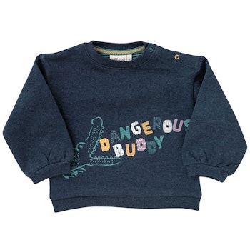 Sweatshirt Krokodil in dunkelblau melange