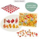 Vorschaubild Spieltuch Seide Pilze Suchbild 53 x 71 cm