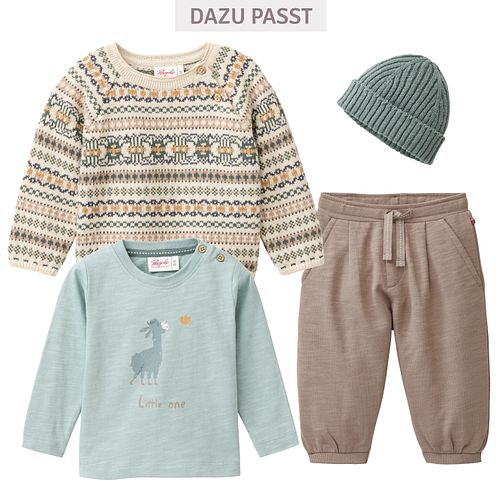 Pullover People Wear Organic Strick langarm Motiv