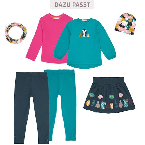 Uni Leggings 2 Knöpfen Beinabschluss
