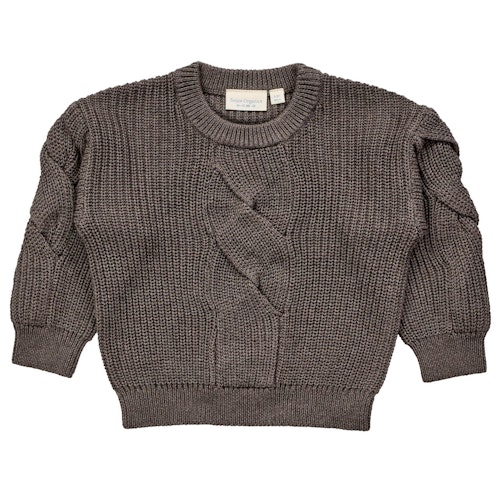 Strickpullover Zopfmuster 100% BioBaumwolle