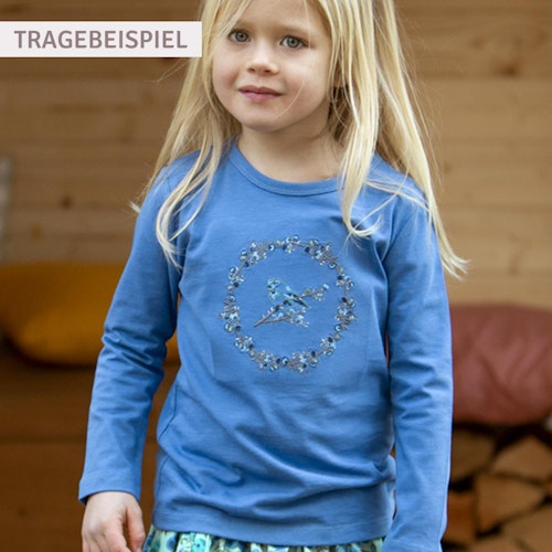 Shirt langarm Stickerei Schlage