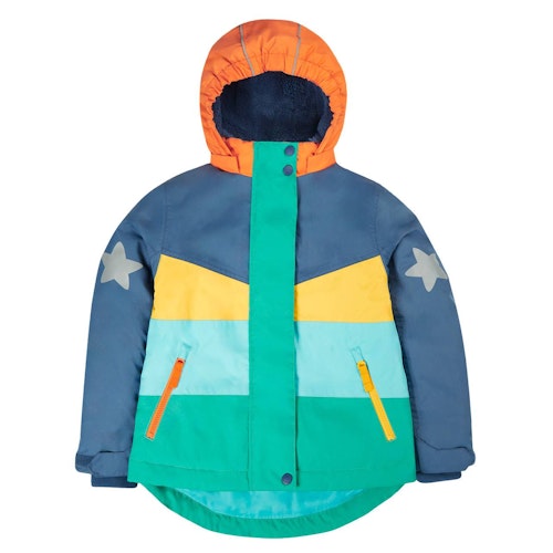 Schneejacke Retro-Motive gefüttert