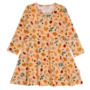 Vorschaubild Jersey Kleid Herbstblätter