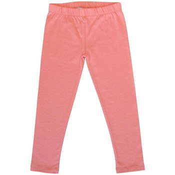 Elastische Uni Basic Leggings rosa