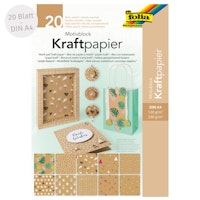 Motivblock Kraftpapier – 20 Blatt Motivpapier & -karton