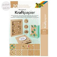 Motivblock Kraftpapier – 20 Blatt Motivpapier & -karton
