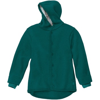 Walk-Jacke mit Knopfleiste in petrol