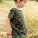 Vorschaubild Edles T-Shirt Wellenreiter-Druck