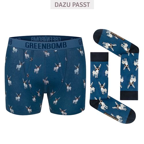 Socken Esel blau 41/46