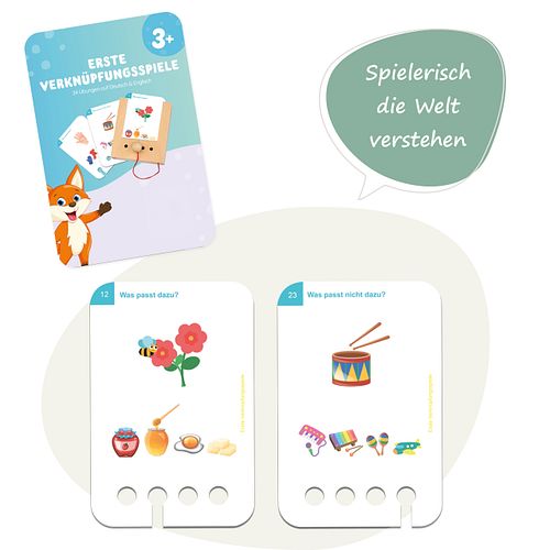 Erste Verknüpfungsspiele 3 J. Kartensatz (ohne Lochkasten)
