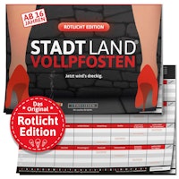 Stadt Land Vollpfosten- Rotlicht Edition A4 ab 16
