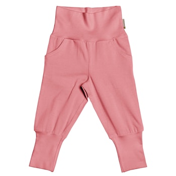 Robuste Freizeithose mit breiten Bündchen altrosa