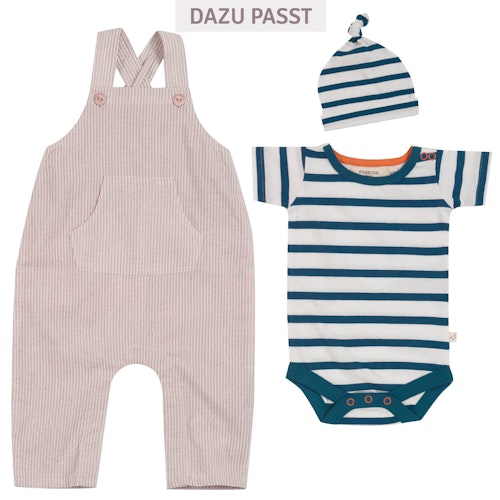 Babymütze Knoten Streifen