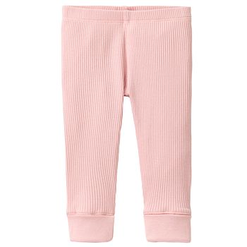 Edle Ripp Leggings rosa