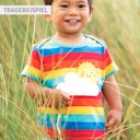 Vorschaubild Streifen T-Shirt kurzarm Blume