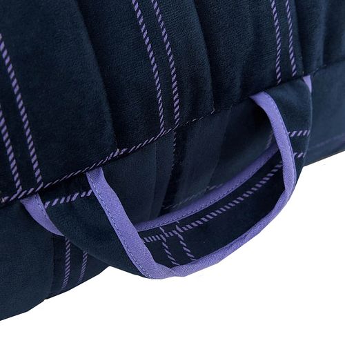 Samt Sitzsack für Kinder dunkelblau-lila - 119 x 52 x 70 cm