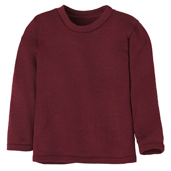 Klassischer Strick Pullover cassis