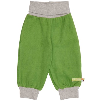 Kuschelige Baumwoll-Fleece Hose grün