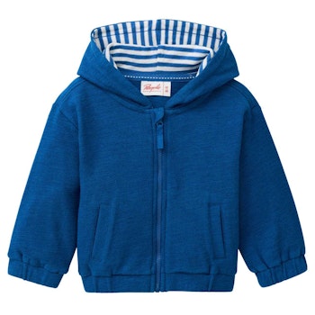 Weiche Kapuzen Sweatjacke royalblau
