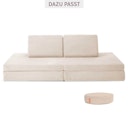 Vorschaubild Funzy Button Spielkissen Creme Beige