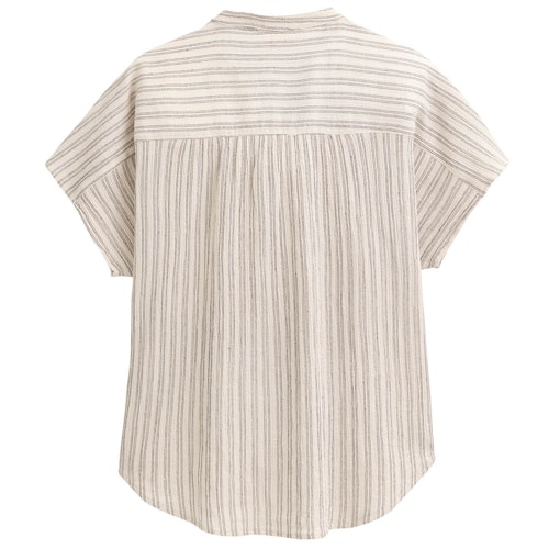 Damen Kurzarm-Bluse weiß