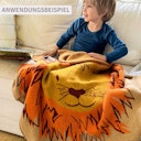 Vorschaubild Weiche Babydecke anschmiegsam bunte Zwerge 80 x 100 cm