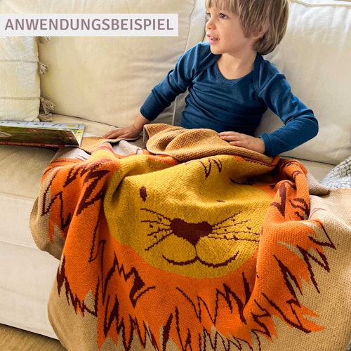 Weiche Babydecke anschmiegsam bunte Zwerge 80 x 100 cm