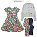 Vorschaubild Leggings Doppelpack Blumen uni