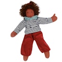 Vorschaubild Bio Stoffpuppe Mädchen "Mia" zum An- & Ausziehen 38 cm