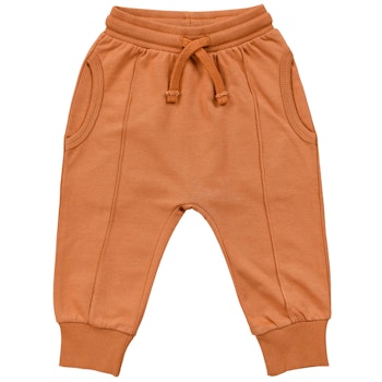 Uni Sweat Babyhose zimt-braun