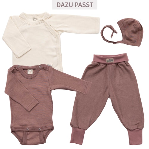 Babyhose Wolle Seide breite Bündchen