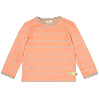 Dickeres Langarmshirt Streifen apricot