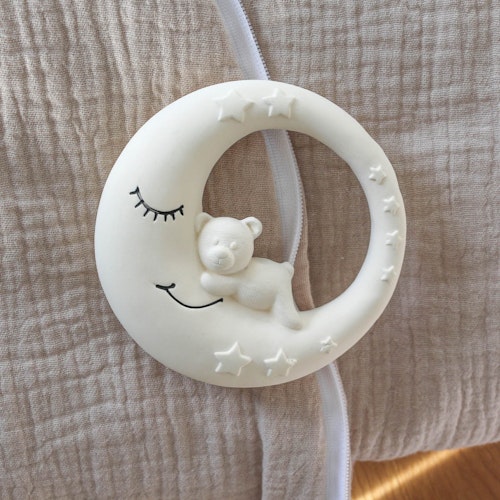 Geschenkset zur Geburt aus Babypuppe, Schlafsack, Beißring