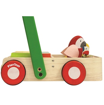 Lauflernwagen klappernde Vögel