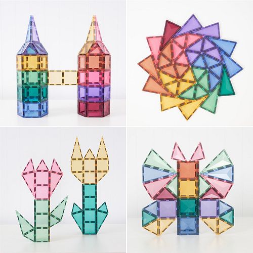 Connetix Magnetbausteine Kreativset 104 Teile - pastell