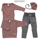 Vorschaubild Babyjacke Wolle Seide mit Bündchen