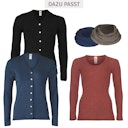 Vorschaubild Damen Wolle Seide Langarmshirt