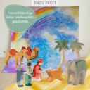 Vorschaubild König grün orientalisch - Krippenfigur aus Holz 15,5