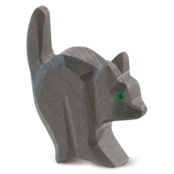 Katze für Hexe Holzfigur 5,6 cm