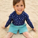 Vorschaubild UV Schwimmshirt langarm Muscheln