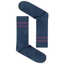 Vorschaubild Tennissocken blau mit lila Streifen 37/40