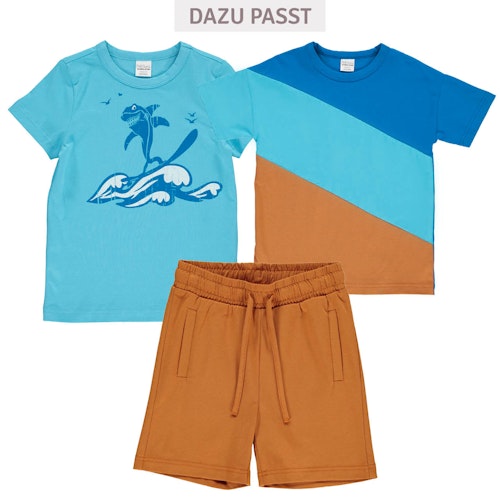 Weite Jersey Shorts uni