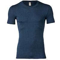 Herren Wolle Seide kurzarm Shirt