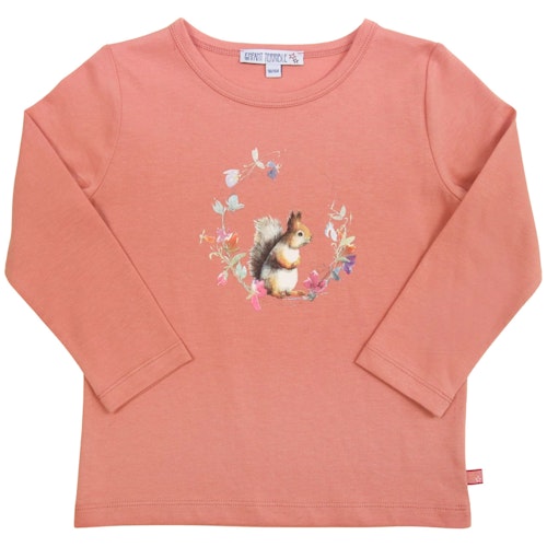Langarmshirt mit Eichhörnchen Druck