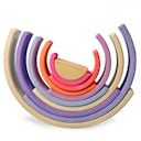 Vorschaubild Neonpink Regenbogen Grimms 10 teilig - 27,4 cm