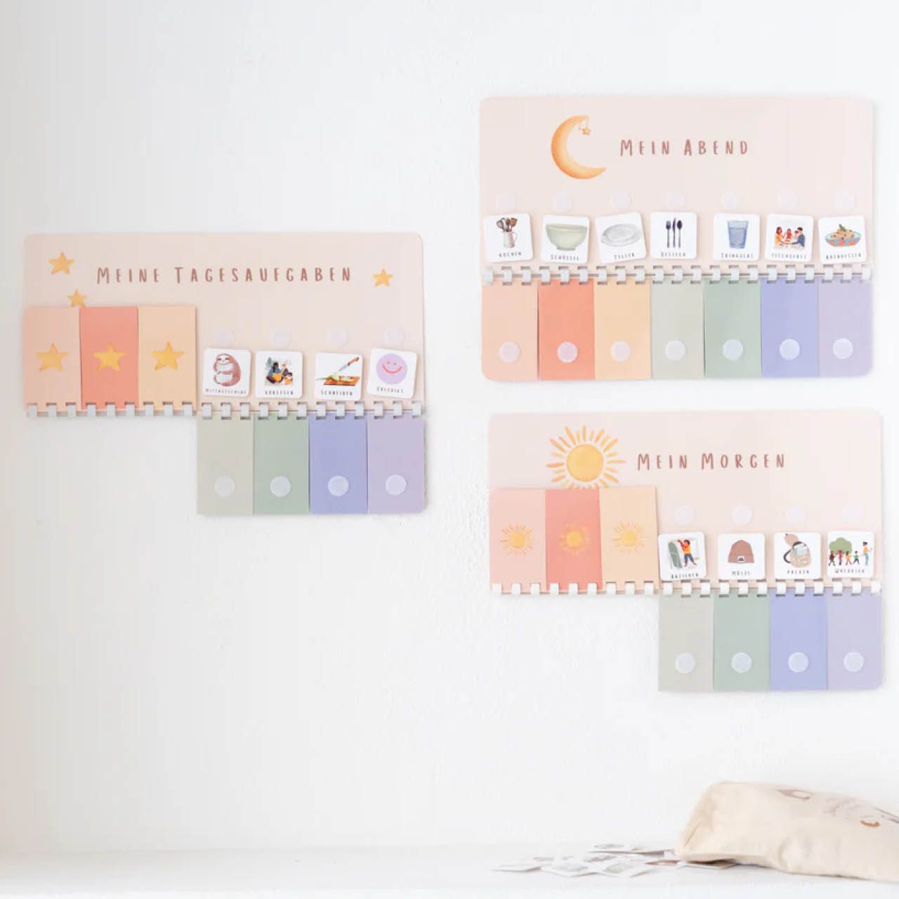 3 Routineplaner Bunt inkl. 525 Symbole