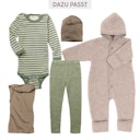 Vorschaubild 100% Wolle Baby Leggings uni