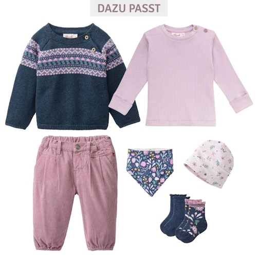 Edles Rippe Langarmshirt